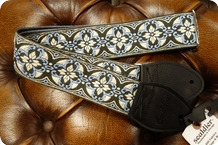 Souldier Souldier Lotus Light BlueWhiteBlack Guitar Strap