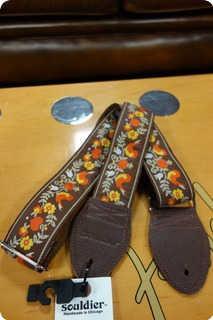 Souldier Souldier Lovebirds Brown Guitarstrap