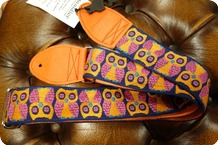 Souldier Souldier Owl Orange Guitar Strap