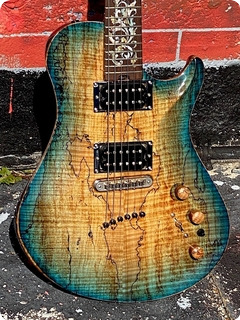 Warrior Guitars Isabella Special Order  2010 Turquoise Sunburst 