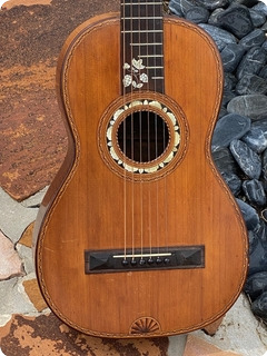 No Name Parlor Guitar  1900 Natural Finish