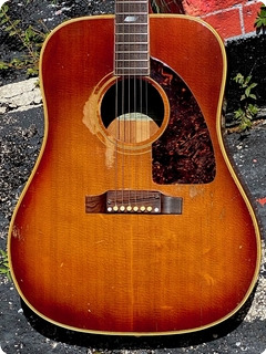 Epiphone F.t. 90 El Dorado 1967 Red/brown Sunburst Finish 