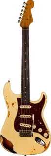 Fender Custom Shop '61 Stratocaster Heavy Relic Aged Vintage White Over 3ts