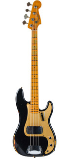 Fender Custom Shop Ltd '58 Precision Bass Aged Black Over Chocolate Sunburst Relic