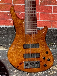 Roscoe Basses Skb Custom 6 String Bass 2012 Amber Maple Finish 