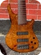 Roscoe Basses SKB Custom 6 string Bass 2012 Amber Maple Finish