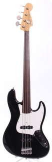 Fender Jazz Bass Factory Fretless No Lines 1995 Black