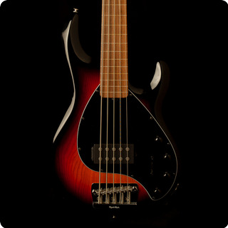 Music Man Stingray 5 String Fretless 2018 Vintage Sunburst