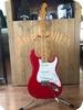 Squier Stratocaster Hank Marvin Sign 1992-Fiesta Red