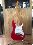 Squier Stratocaster Hank Marvin Sign 1992 Fiesta Red