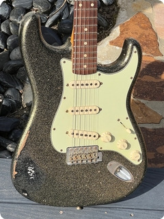 Fender Stratocaster '60 Relic Custom Shop 2009 Gold Sparkle Over Black 