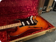 Fender-Custom Shop Thinline Stratocaster-1999-Sunburst
