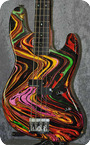Clern Jazz Bass Ooak One Of A Kind Multicolor