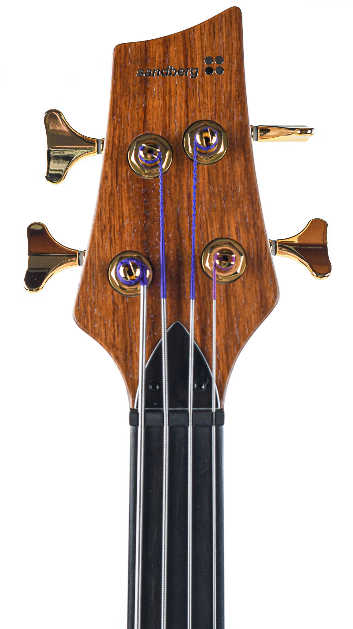 Sandberg Custom Thinline Mahogany Koa Fretless Bass For Sale The