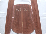 Amazon Brazilian Rosewood Rare Hybrid Species BACK SIDES SET 1985 EXOTIC REDDISH BROWN