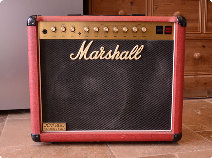 Marshall Jcm 800 4210 50w Lead * Rare Red Tolex * Marshall Serviced 1984 Red