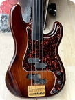 Fender Precision Elite II Fretless Bass 1983 Sunburst Finish