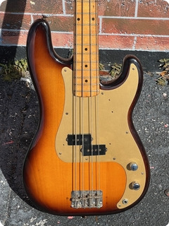 Fender Precision Bass 1957 2 Tone Blue Sunburst Finish