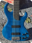 Rick Turner Electroline 5 string Bass 1999 See Thru Blue Finish 