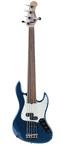 Sadowsky MetroLine 21 Fret Vintage PJ Bass 5 String Solid Dark Lake Placid Blue Metallic