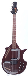 Jerry Jones Sitar  1991 Red Crackle Gator