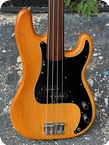 Fender Precision Fretless Bass 1977 Natural Finish