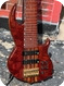 Conklin Custom Semi-Hollow Sidewinder 7 String Bass 1997-Purple Heart 