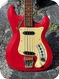 Hagstrom Futurama Bass De Luxe 1966 Red Finish 