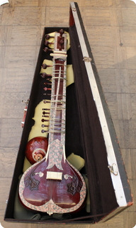 Noname Sitar From India With Case Deluxe Model