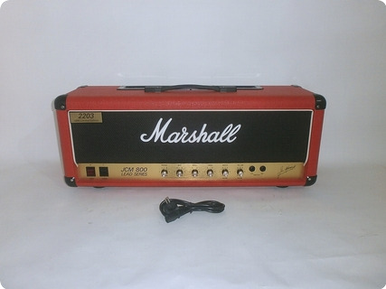 Marshall  Jcm 800 2203 1995 Limited Edition Red Rare Vintage Mk2 Master Model Lead 100 Watt Amp Head 1995