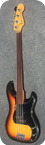 Fender-Precision Bass Fretless-1979-Sunburst