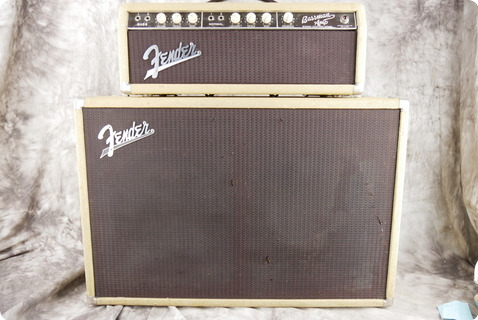 Fender Bassman Head And Cab 1962 Rough White Tolex