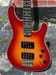 Ibanez Rb 924 Roadstar Ii Bass W/novatone System 1983 Cherry Sunburst 