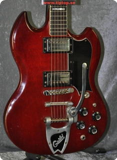 Guild S 100 Deluxe With Bigsby 1973 Cherry Red