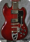 Guild S 100 Deluxe With Bigsby 1973 Cherry Red