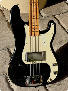 Fender Precision Bass Maple Cap Neck 1969 Black Finish