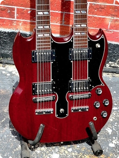 Gibson Eds 125 6/12 Doubleneck 1990 Cherry Finish