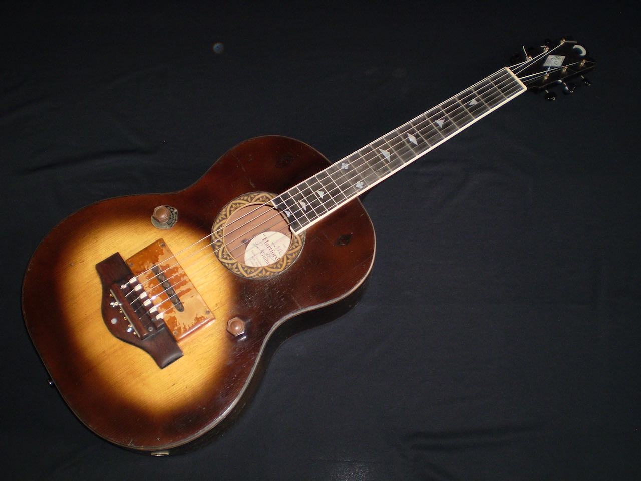 Grimshaw Electric Hartford 12 1930 Sunburst Guitar For Sale Glenns Guitars