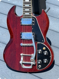 Gibson Sg Deluxe 1971 See Thru Cheery Red