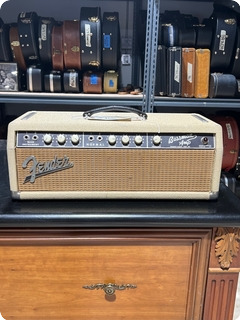 Fender Bassman 6g6 Amp Head 1963 Rough White Tolex