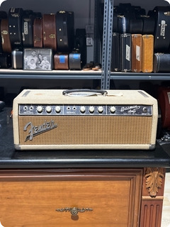Fender Bassman 6g6 Amp Head 1963 Rough White Tolex