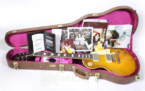 Gibson Ace Frehley Gibson Les Paul 1959 Aged Artist Proof #1 Owned And Signed  2015 Sunburst