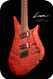 Lava Drops Guitars The Quetzalcoatl Drop 7 2020 Heart Translucent Red Satin Red