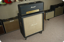 Marshall-JMP 50 1986 Model + 1982/B Model Cab-1971-Black Tolex