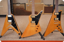 Gibson-Heritage Series Korina Trio - Explorer Prototype, Flying V, Moderne-1982-Natural