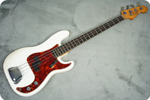Fender-Precision Bass-1963-Olympic White Refin