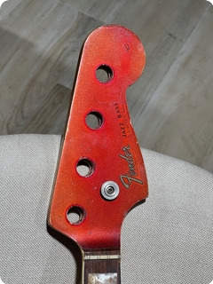 Fender Jazz Bass Neck Only 1966 Candy Apple Red Metallic