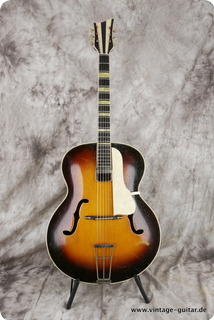 Hoyer 17 Inch Archtop 1950's Sunburst Guitar For Sale Vintage Guitar  Oldenburg