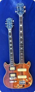 Eko Dm10 Double Neck 4 6 Bass And Guitar 1980 Natural