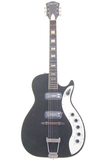 Silvertone Jupiter 1423   Black Sparkle   Dearmond Silverfoil Pickups With Blender Switch 1962 Black